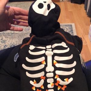 Party DOG costume-  Skeleton doggie hoodie. Size:  Small.  New with tags